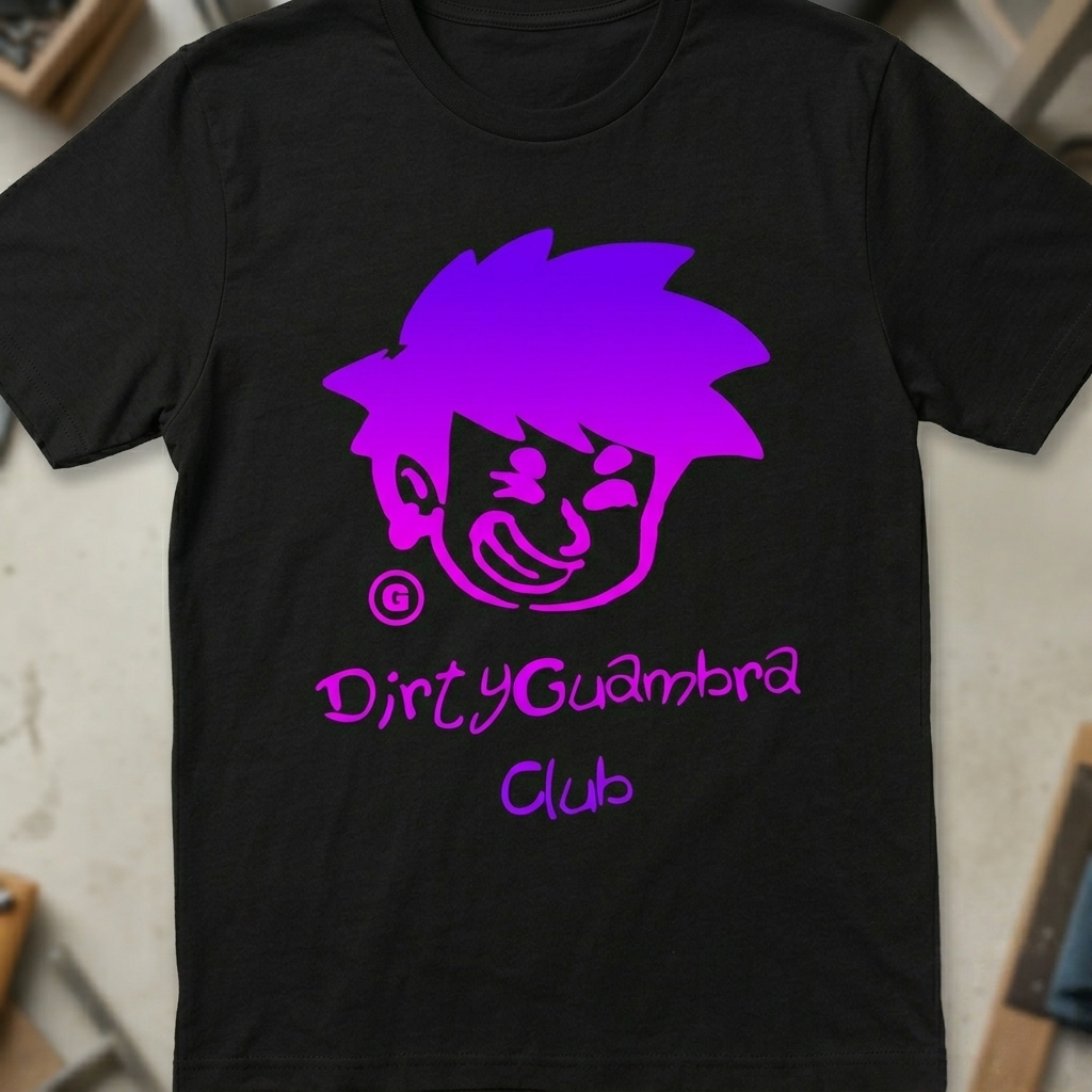 GuambraClub Face Tee- Black